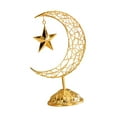 thumbnail image 6 of balikha Moon Star Ornament Tabletop Decor Iron Ideal Gift for Eid Party Decor, Ramadan Art, Ramadan Decoration for Home Decor Bedroom Gold, 6 of 9