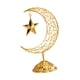 thumbnail image 5 of Adorno de estrella lunar, artesanía Eid, decoración de Ramadán para el hogar, sala de estar, gabinete Oro, 5 of 9
