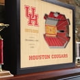 thumbnail image 2 of YouTheFan NCAA Houston Cougars BB 25-Layer Stadiumview Wall Art, 2 of 5