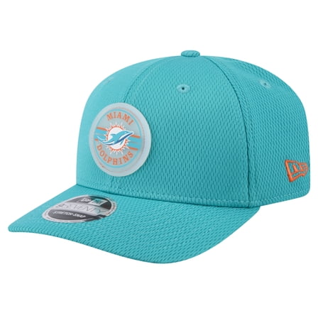Men's New Era Aqua Miami Dolphins Adventure Patched 9SEVENTY Stretch-Snap Adjustable Hat