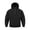 Black, variant on Mens Lightweight Windproof Quarter Zip Anorak Jacket Raglan Sleeve Hooded Pullover Windbreaker Ribbed Cuffs Snap Pockets for Hiking