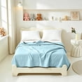 thumbnail image 6 of InsCrazy Cooling Blanket for Hot Sleepers Lightweight Breathable Cool Cold Blanket Keep Cool for Night Sweats Soft Thin Summer Blankets for Bed Couch Sofa, 6 of 6