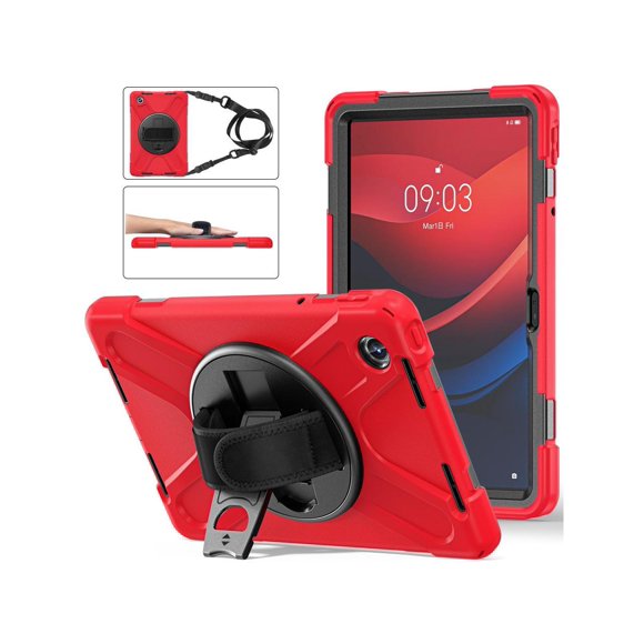 Case for Lenovo Tab M11 11 inch 2024 Model TB330FU TB330XU TB-331FC Protective Cover with S Pen Holder Stand Hand/Shoulder Strap