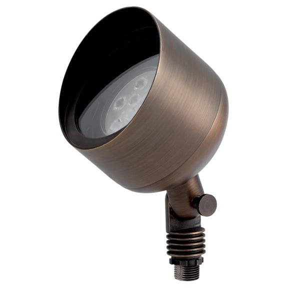 12V PAR36 Brass Uplight Accent Light in Centennial Brass, Outdoor Landscape Spotlight, 15487CBR