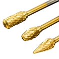 thumbnail image 3 of Rotary File Burr 1/8" Shank Double Cut Burr Bit 3x6mm Grinding Rotary Tool Fit For Dremel Rotary Tools, 3 of 5