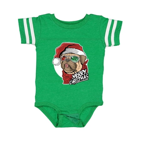 

Inktastic Merry Christmas Pug Gift Baby Boy or Baby Girl Bodysuit