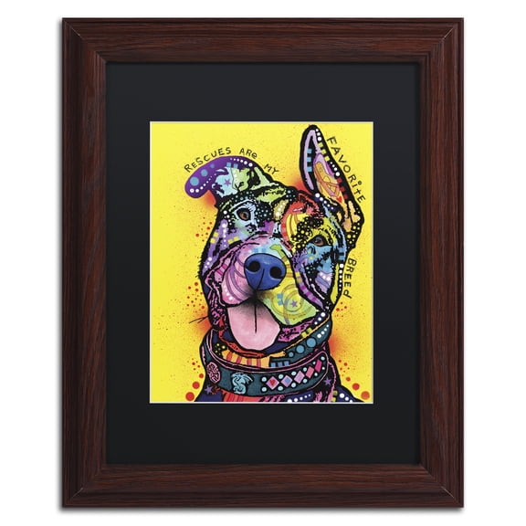 Trademark Fine Art 'My Favorite Breed' Matted Framed Art by Dean Russo