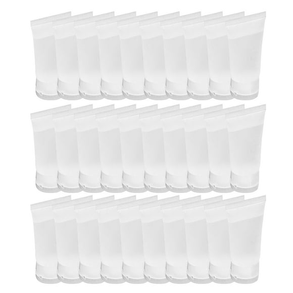 25pcs Travel Squeeze Bottles Portable Refillable Bottle Storage Container for Shampoo Lotion (10ml, Frosted)
