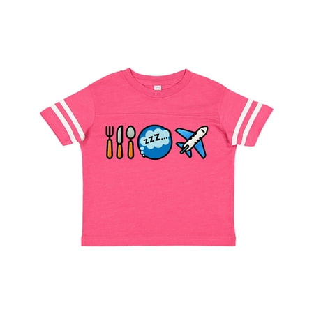 

Inktastic Airplane Eat Sleep Fly Gift Toddler Boy or Toddler Girl T-Shirt