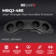 thumbnail image 2 of MB Quart Rear Soundbar Enclosure for 18-23 Jeep Wrangler JL & 20-23 Gladiator JT, 2 of 9