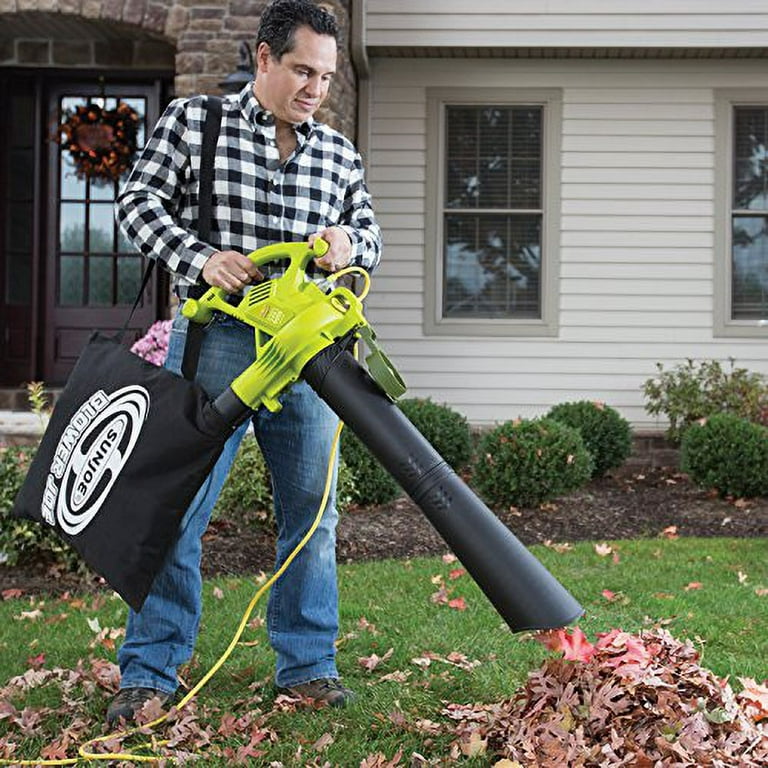 Blowing Leaves With The Black & Decker Electric Leaf Hog, up to 240 MPH