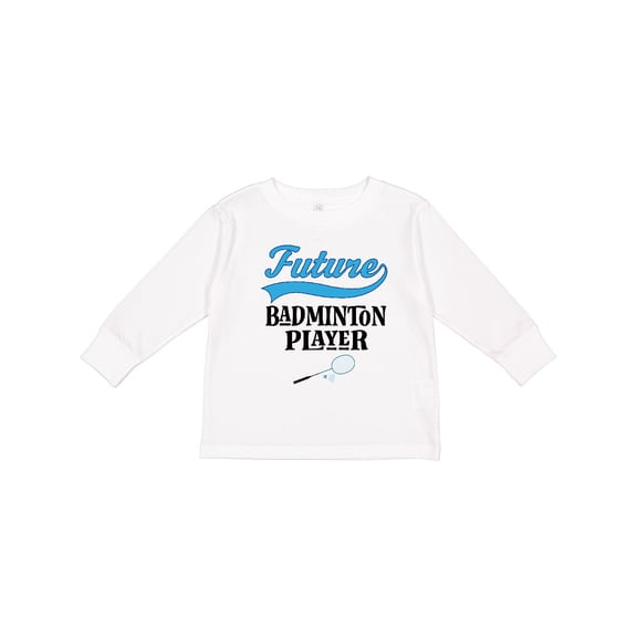Inktastic Future Badminton Player Sports Boys or Girls Long Sleeve Toddler T-Shirt