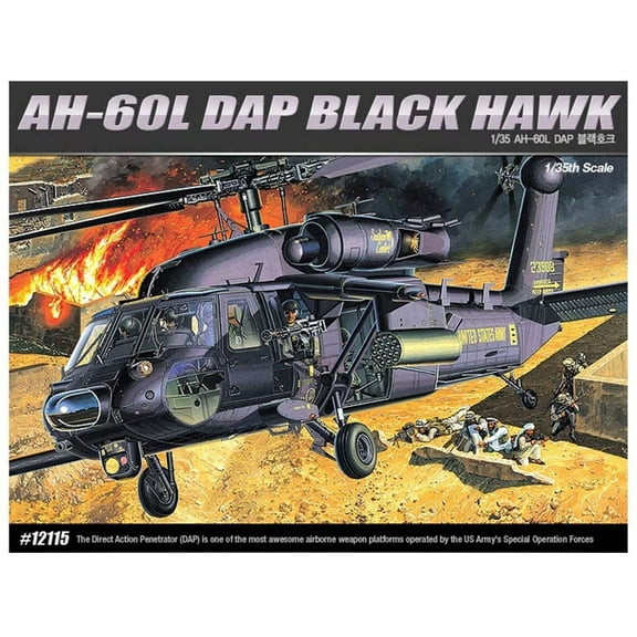Academy Models AH-60L DAP 1:35 Scale Plastic Model Kit