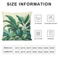thumbnail image 5 of JRXY  Tropical Leaves Throw Pillow CoversGreen Palm Leaf Decorative Pillows Soft Cushion Cases for Couch Sofa Bed Home Decor White, 5 of 5