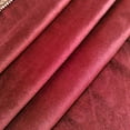 thumbnail image 2 of Luxury Red Velvet Swag Waterfall Curtain Valance with Tassels for Living Room Velvet Privacy Window Curtain Topper for Bathroom Bedroom Rod Pocket Top 1 Panel W98 Inch, 2 of 4