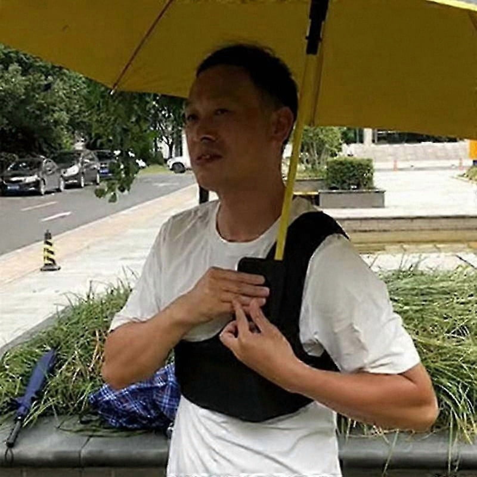Adjustable Hands-Free Umbrella Strap for Outdoor Rain and Sun Protection During Activities
