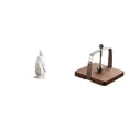 thumbnail image 1 of Escultura de pingüino,Escultura de pingüino,decoración nórdica para el hogar,Adorno de mesa con estatua de animal,artesanía,decoración para dormitorio,Soporte para papel,Soporte para, 1 of 8