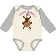 thumbnail image 3 of Inktastic Little Monkey Girl Girls Long Sleeve Baby Bodysuit, 3 of 5