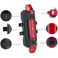 thumbnail image 2 of Portable USB Rechargeable Bike Bicycle Tail Rear Safety Warning Light Taillight Lamp Super Bright ASD88 White, 2 of 7