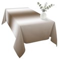 thumbnail image 2 of Brown White Ombre Table Cloth Waterproof Tablecloths, Abstract Art Modern Brown Gradient Tablecloth Dining Table Cover for Kitchen Party Tabletop Outdoor, Rectangle Tablecloth 60x120 Inch, 2 of 9