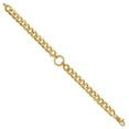 thumbnail image 2 of 14K Polished Circle Accent Fancy Link Bracelet, 2 of 6