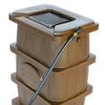 thumbnail image 3 of FCMP Outdoor 45 Gal Wood Grain Rain Water Catcher Barrel, Brown (2 Pack), 3 of 9