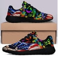 thumbnail image 3 of Autism Acceptance Shoes Sneakers for Women Men Black Size 9.5, 3 of 7