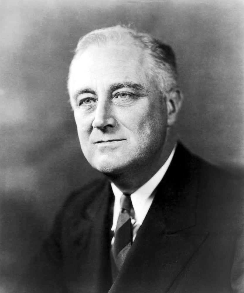 Franklin D Roosevelt N 1882 1945 32nd President Of The United States Photographed C1933