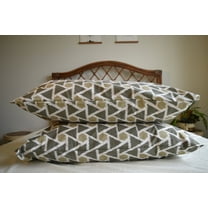 Le Parutti Tile Blue Pillowcase Pair - Standard Size - 100% Cotton Organic