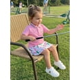thumbnail image 5 of BemeyourBBs Toddler Baby Girl Golf Outfit Infant Baby Girls Summer Clothes Collared Short Sleeve Button Down Shirt and A-line Skirt Set Toddler Girls 2 Piece Summer Outfit, 5 of 9