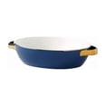 thumbnail image 1 of Household Microwave Oven Baking Cheese Bowl Golden Edged Baking Tray Rectangular Baking Pan, 1 of 3