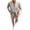 Khaki, variant on IWRICH Men's Slim Fit Lightweight Casual Blazer Jacket Pants 2 Piece Set 2 Button Sport Coats Suit for Groom Groomsman Wedding Business Khaki XL