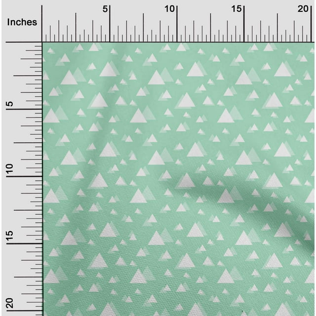 oneOone Polyester Lycra Fabric Triangle Geometric Printed Craft Fabric BTY 56 Inch Wide