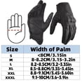 thumbnail image 2 of Guantes de Moto Sibewora Negro Cuero con Pantalla táctil 2XL para Hombre, 2 of 7