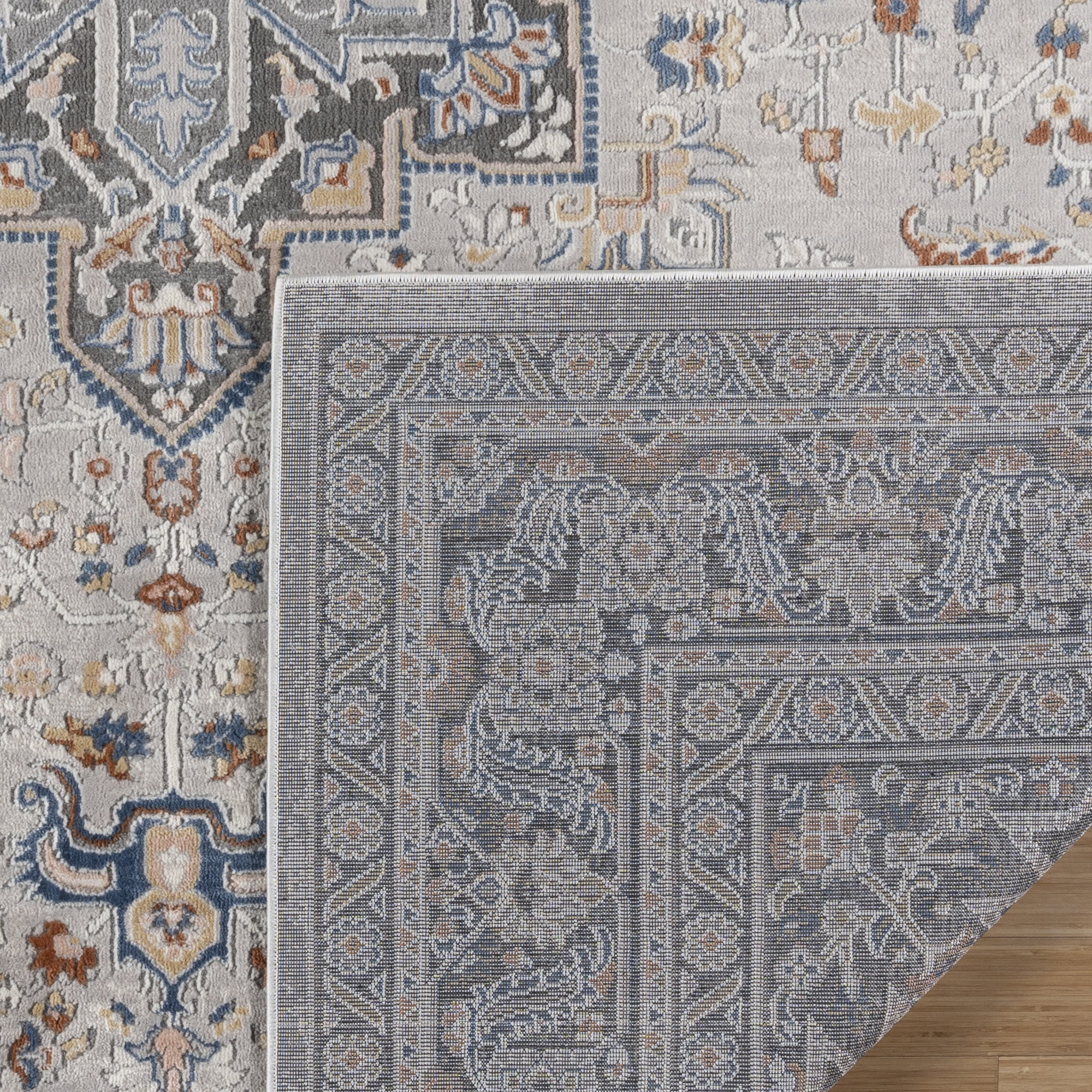 Arlo Afton Traditional Oriental Gray Area Rug, 2x6