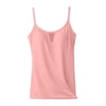 thumbnail image 7 of VV AVEORS Built In Bra Tank Tops For Women Plus Size Casual Sleeveless Hollow Out Workout Tops Yoga Gym Athletic Basic Summer Cami Shirts Pink S, 7 of 7
