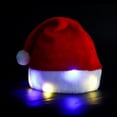 thumbnail image 3 of Coofit Christmas Santa Hat Festive LED Xmas Light up Hat Santa Claus Cap for Adult Kid, 3 of 10