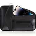 thumbnail image 3 of CNKOO Carbon Fiber RFID Signal Blocking Bag - Cell Phone Privacy Protection Case - Anti-Tracking Anti-Hacking Shielding Case Blocker for Key Fob ZZZ, 3 of 5