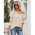 thumbnail image 5 of Zeagoo Women's Fall Sweater Casual Long Sleeve Lightweight Ribbed Knit Pullover Sweaters Dressy Casual Tops, 5 of 6