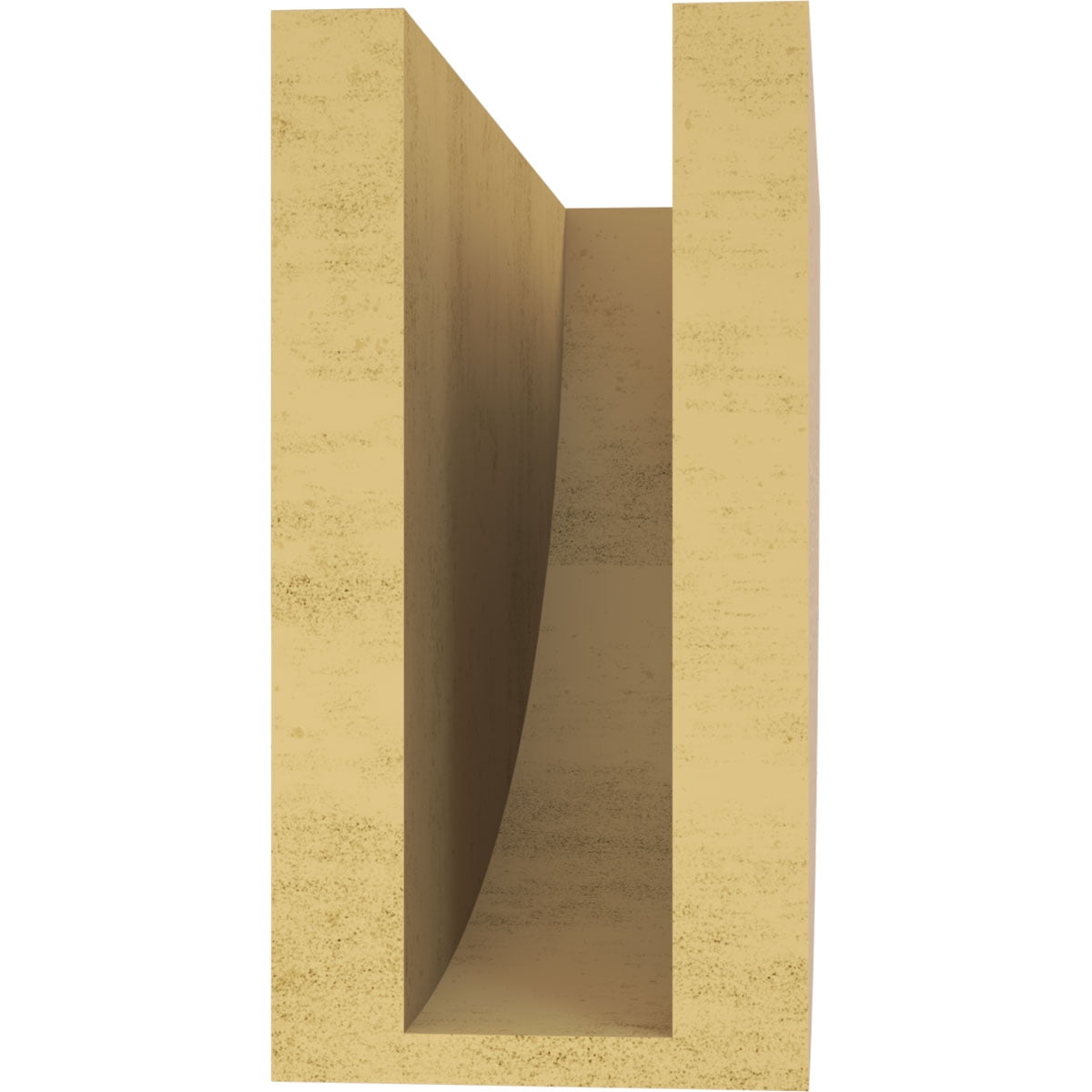 4"W x 12"D x 8"H Classic Durham Rough Cedar Woodgrain TimberThane Corbel, Primed Tan