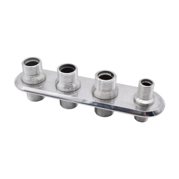 Mamparo de aire acondicionado del calentador,Mamparo de calefacción de aire acondicionado con cortafuegos de aluminio ,Conector de tubería de aire acondicionado en línea de 4 puertos,4