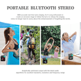 thumbnail image 3 of DCOWO Touchscreen Mini Bluetooth Speaker IPX4 Waterproof Wireless Speaker With Hi-Fi Stereo and RGB Lighting Perfect for Home Use, Travel, and as a Gift, 3 of 9