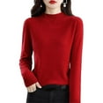 thumbnail image 3 of CashmereSweaterForWomen100%CashmereLightweightLongSleeveCrewNeckKnittedSweater, 3 of 4