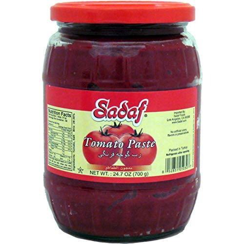Sadaf Tomato Paste in jar Tomato paste no sugar added Allnatural