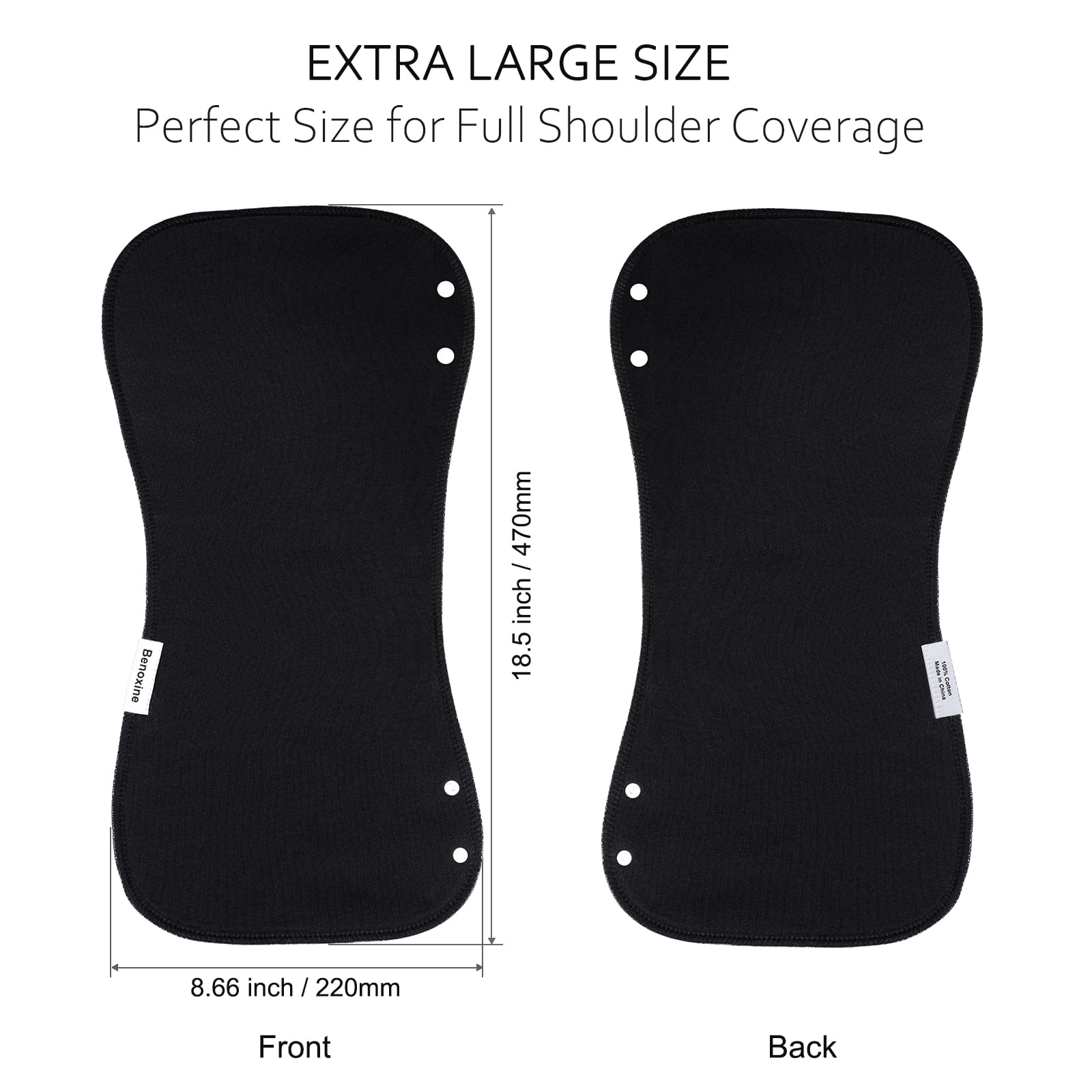2-in-1 Baby Bibs & Burp Cloths Set, 3-Layer Design, Large Size, Super Absorbent, 100% Organic Cotton, Soft & Comfortable，12-Pack