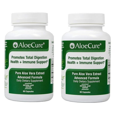 AloeCure Pure Aloe Caps for Acid Reflux, Healthy Digestive ...