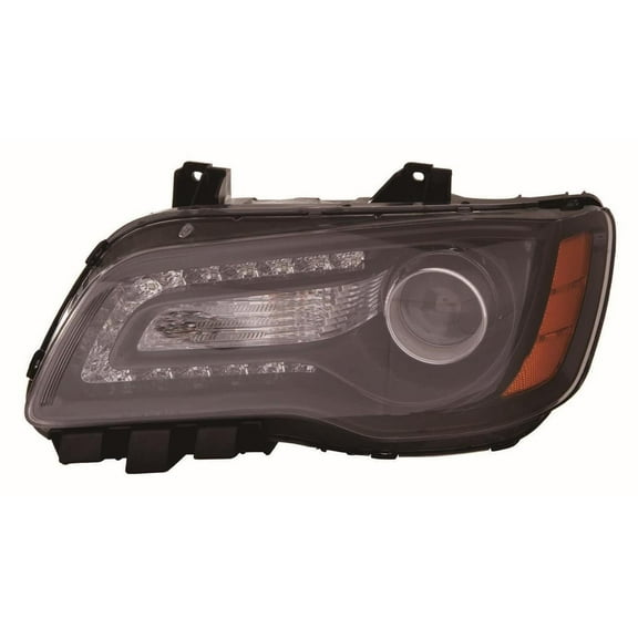 KAI New CAPA Certified Standard Replacement Driver Side Headlight Assembly, Fits 2015-2017 Chrysler 300