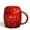 Rose Red, variant on HEETHYCOOL 21 oz Large Ceramic Coffee Mug, Handmade Unique Texture Pottery Tea Cup, Amber Yellow
