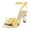 Yellow, variant on Women Open Toe Crystal Chunky High Heel Bow Sandals Adjustable Buckle Ankle Strap Satin Pumps Evening Party Dance Wedding Shoes Size 4 Blue