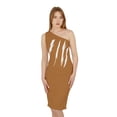 thumbnail image 3 of Effete Feline Claw Marks Scratch Women Shoulder Dress (AOP), 3 of 6